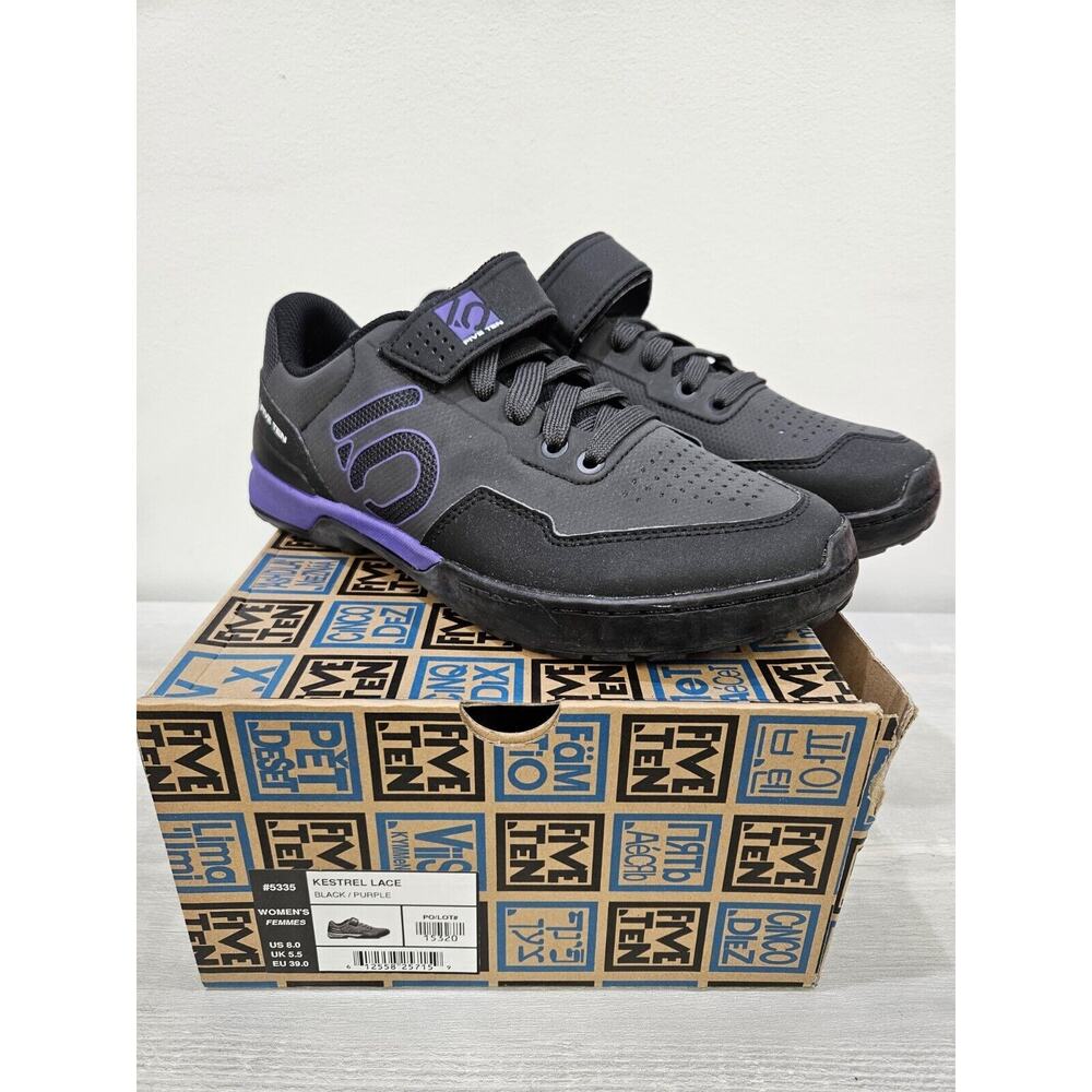 Womens Adidas Five Ten 5.10 Kestrel Lace Size 8. Purple Black Mtb Shoes Bike